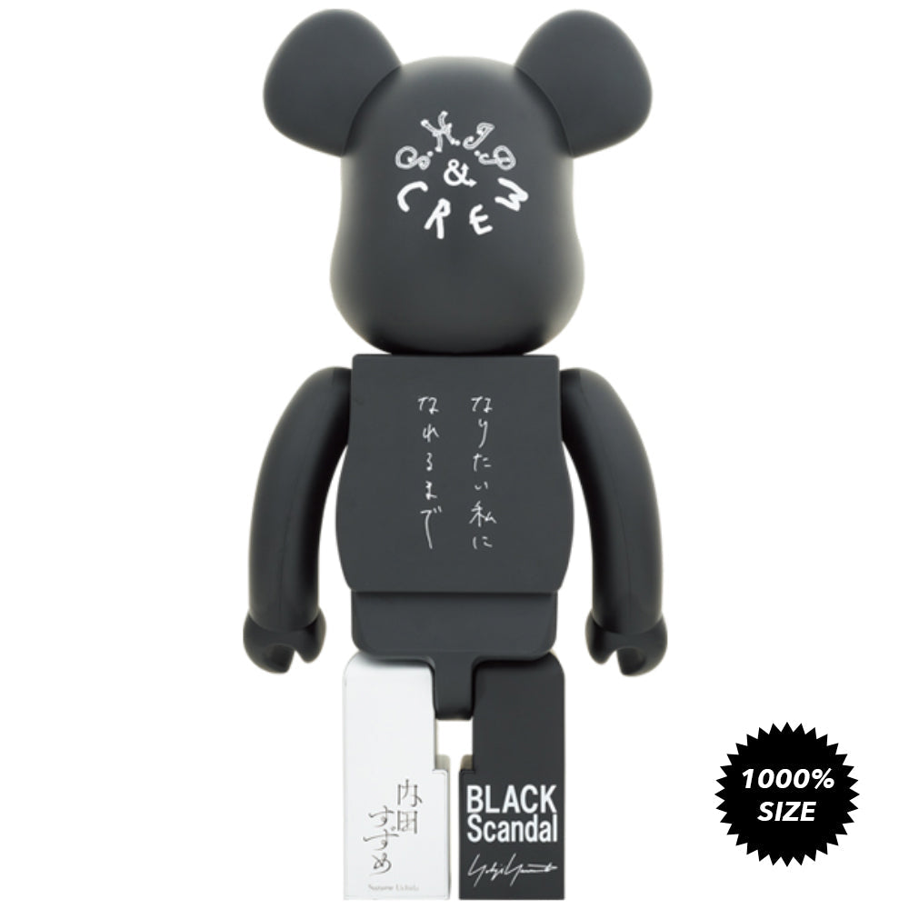 BLACK Scandal (Ver. 1 Ideal Self) Yohji Yamamoto × Suzume Uchida × S.H.I.P&crew 1000% Bearbrick by Medicom Toy