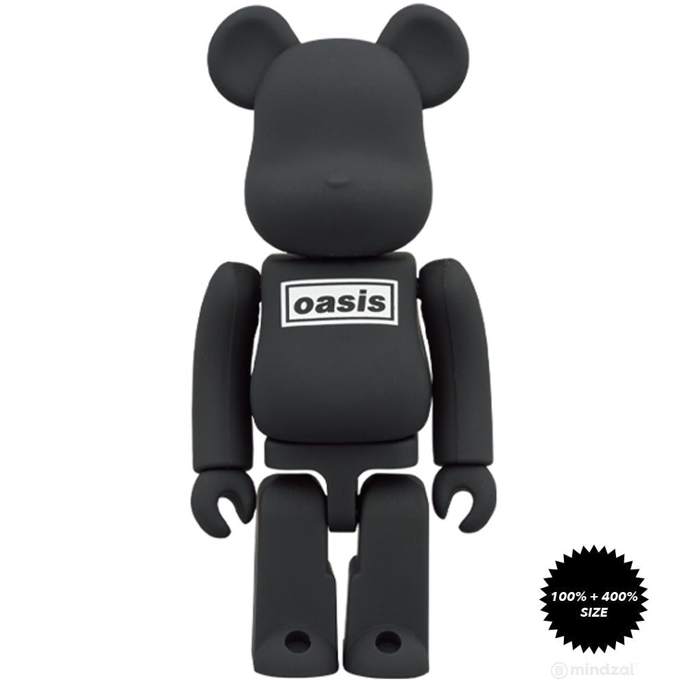 Oasis - Black Rubber Coating Ver. 400% Bearbrick by Medicom Toy [400% size ONLY]