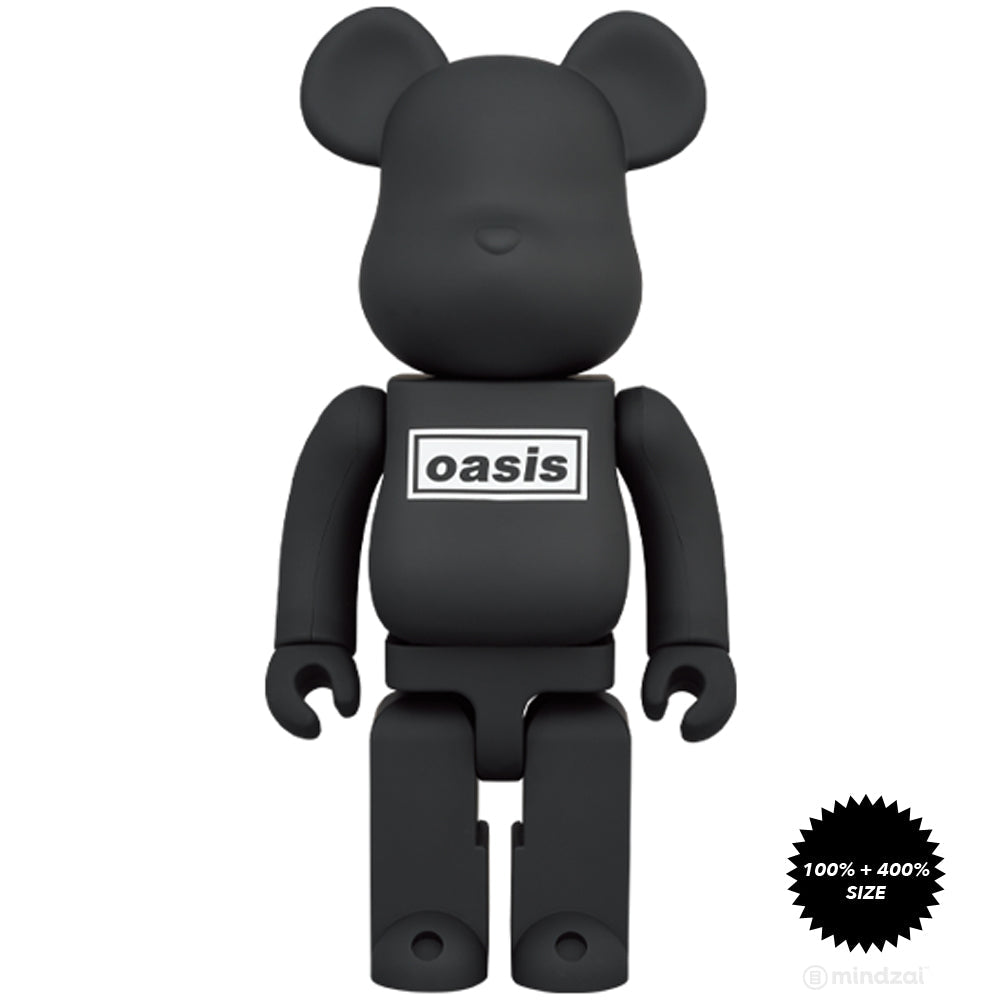 Oasis - Black Rubber Coating Ver. 400% Bearbrick by Medicom Toy [400% size ONLY]