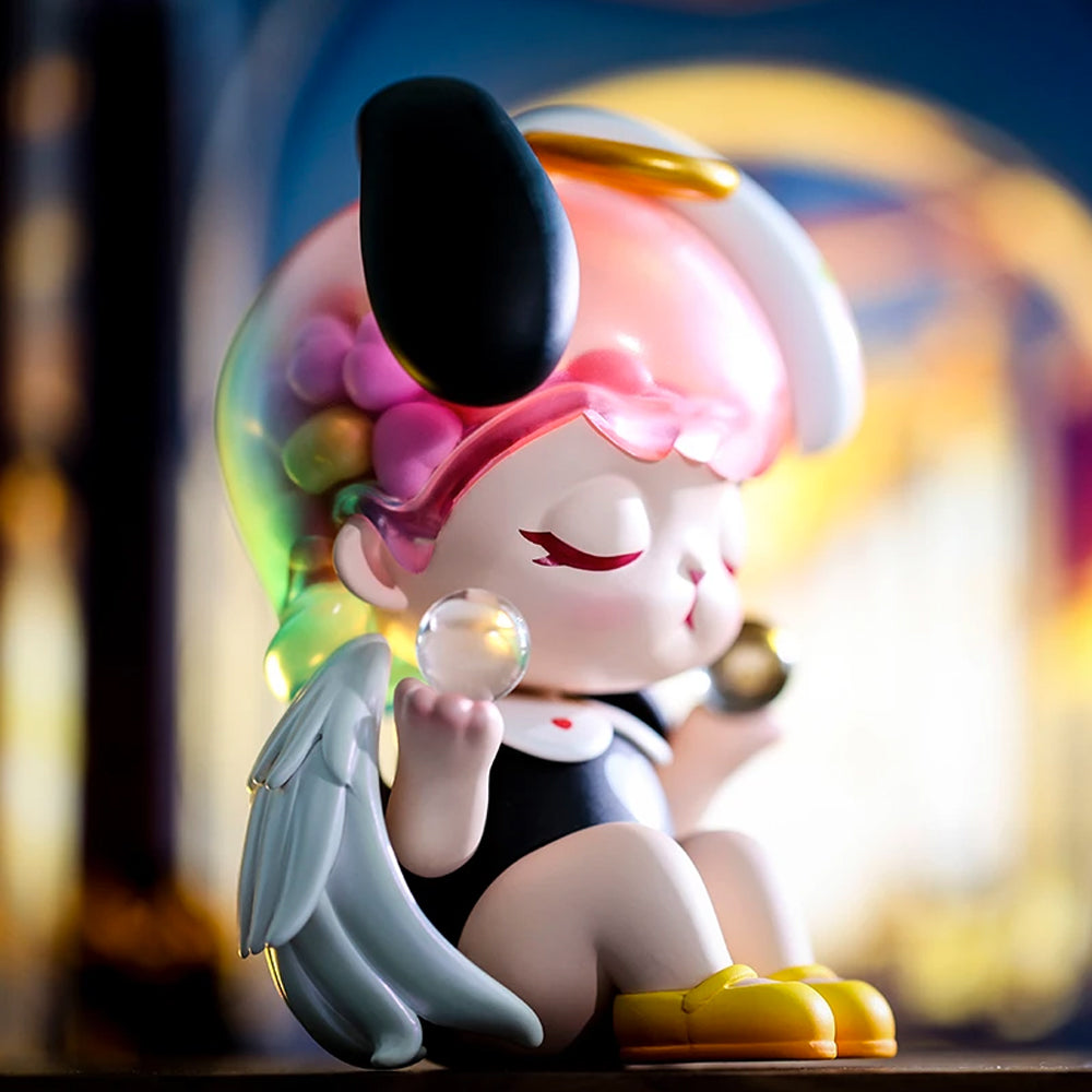 Bunny Black and White Angel Art Toy Figure by POP MART