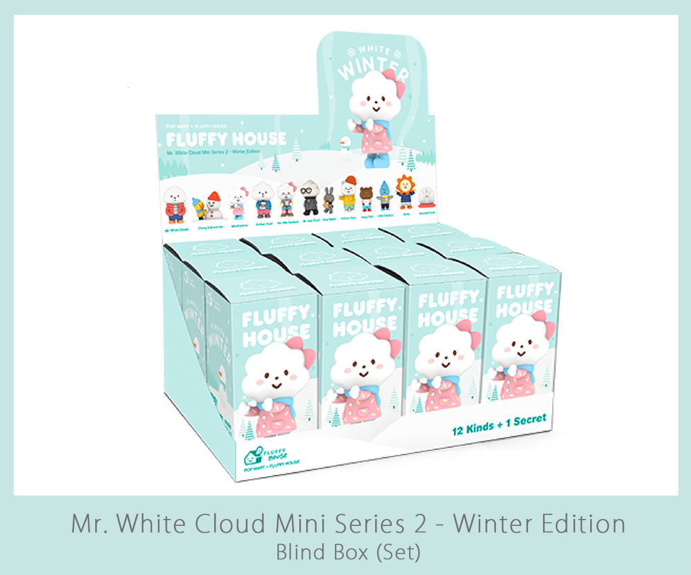 Mr. White Cloud Mini Series 2 White Winter Edition by Fluffy House x POP MART