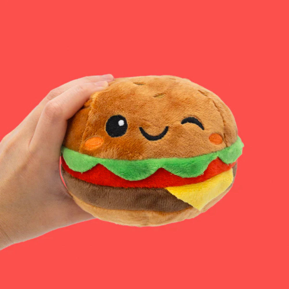 Yummables Burger - 5&quot; Large Plushie by Pin Pin Pals