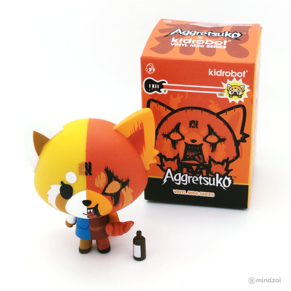 Aggretsuko Blind Box Mini Series by Kidrobot x Sanrio - Calm and Rage Split (Chase)