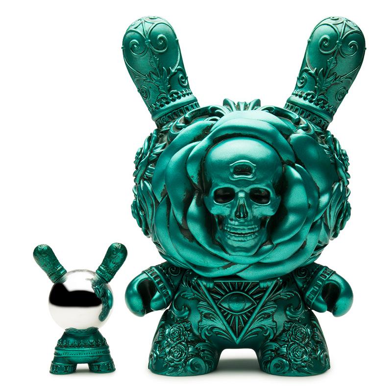 Clairvoyant Teal 8&quot; Limited Edition Dunny by J*Ryu x Kidrobot