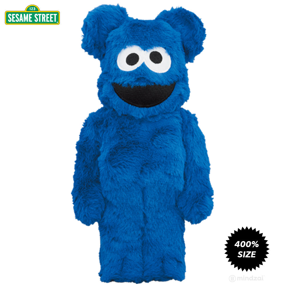 Cookie Monster Costume Version 400% Bearbrick Set by Medicom Toy