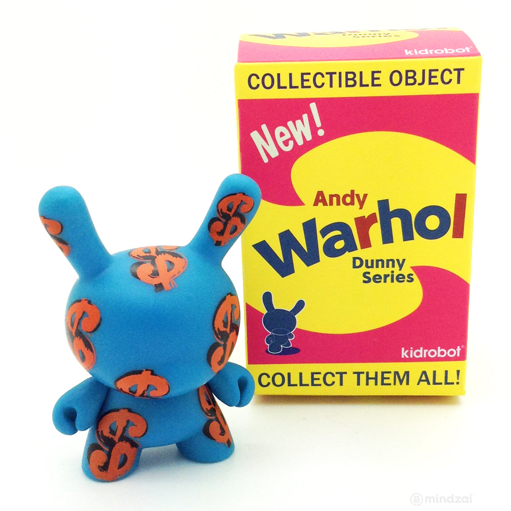 Andy Warhol Mini Dunny Series Blind Box - Dollar Sign (Blue)