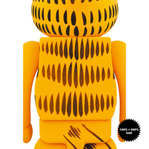Garfield (Flocky Ver.) 100% + 400% Bearbrick Set by Medicom Toy