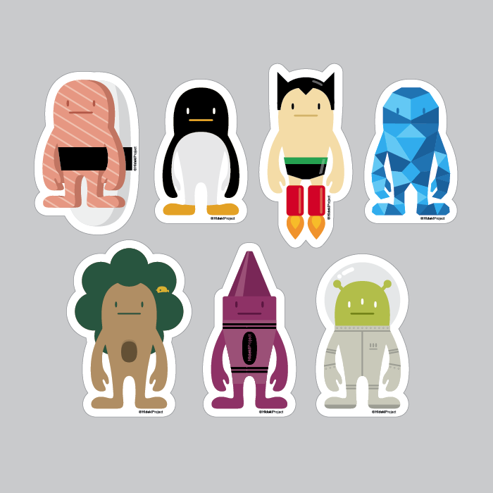 HidekiProject Sticker Pack Series 1 - Mindzai 