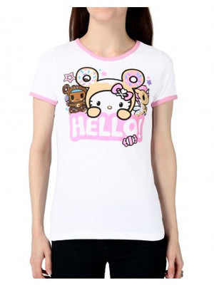 Tokidoki x Hello Kitty Say Hello Ringer T-shirt
