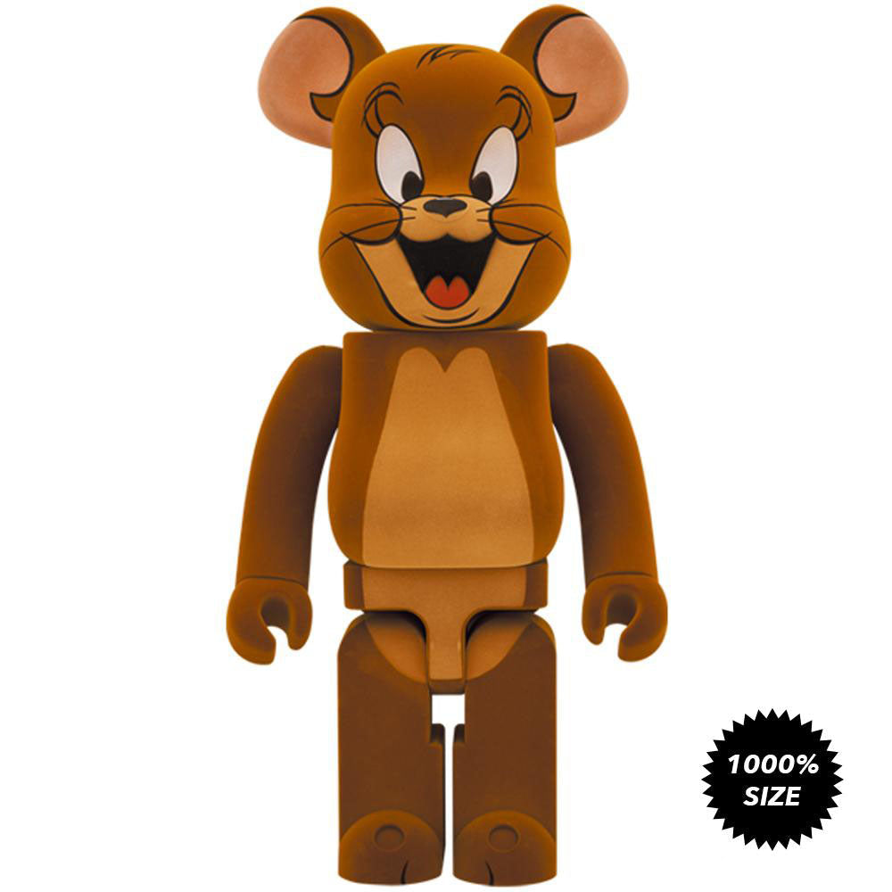 Tom And Jerry: Jerry (Flocked Ver.) 1000% Bearbrick by Medicom Toy