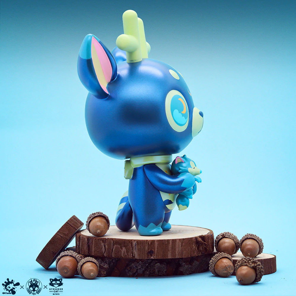 Jobi the Moon Fox x DeerCat Art Toy Figure by Ok Luna x Amber Aki Huang