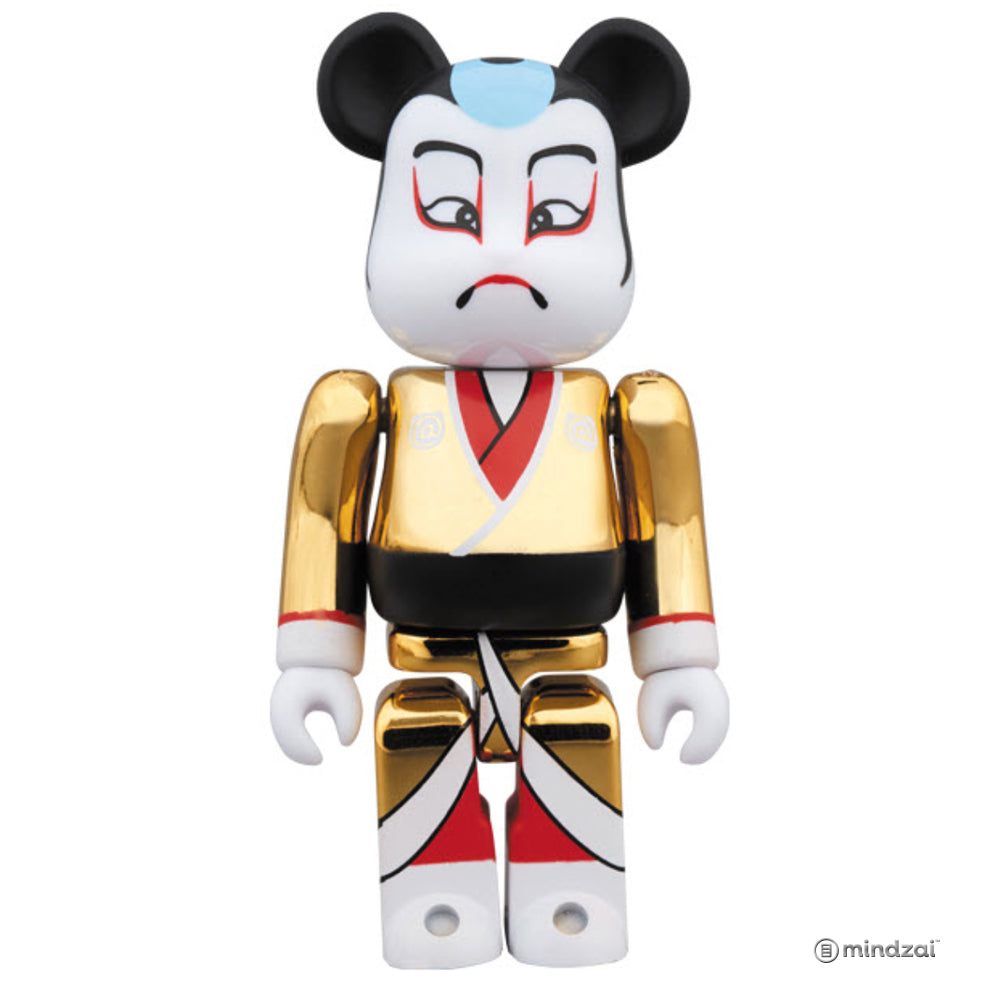 Kabuki - Gold Metallic 100% Size Bearbrick (Tokyo Skytree Exclusive)