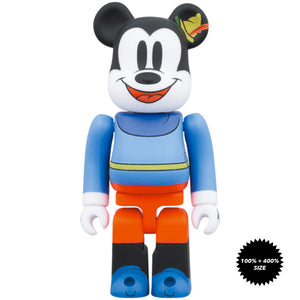 Mickey Mouse Brave Little Tailor 100% + 400% Bearbrick Set by Medicom Toy