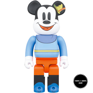 Mickey Mouse Brave Little Tailor 100% + 400% Bearbrick Set by Medicom Toy