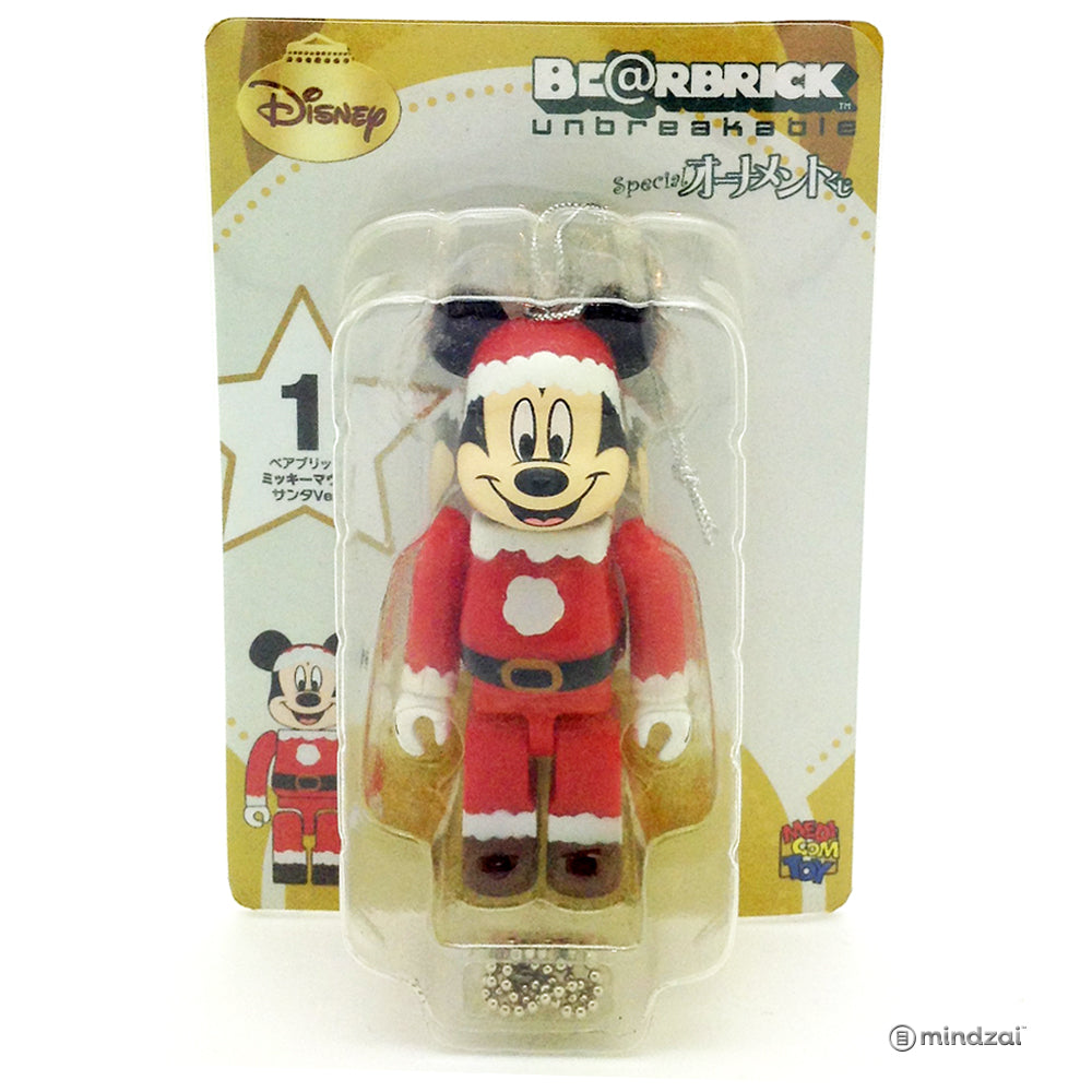 Disney Bearbrick Unbreakable - Happy Kuji #1 - Mickey Mouse Santa Suit