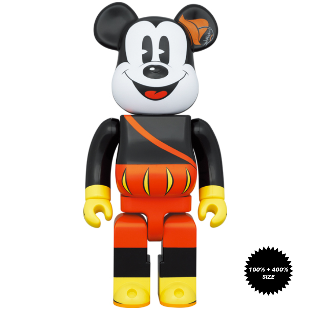 Mickey the Bard 100% + 400% Bearbrick Set by Medicom Toy