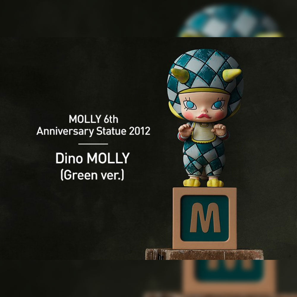 2012 Green Dino Molly - Molly Anniversary Statues Classical Retro Series by POP MART