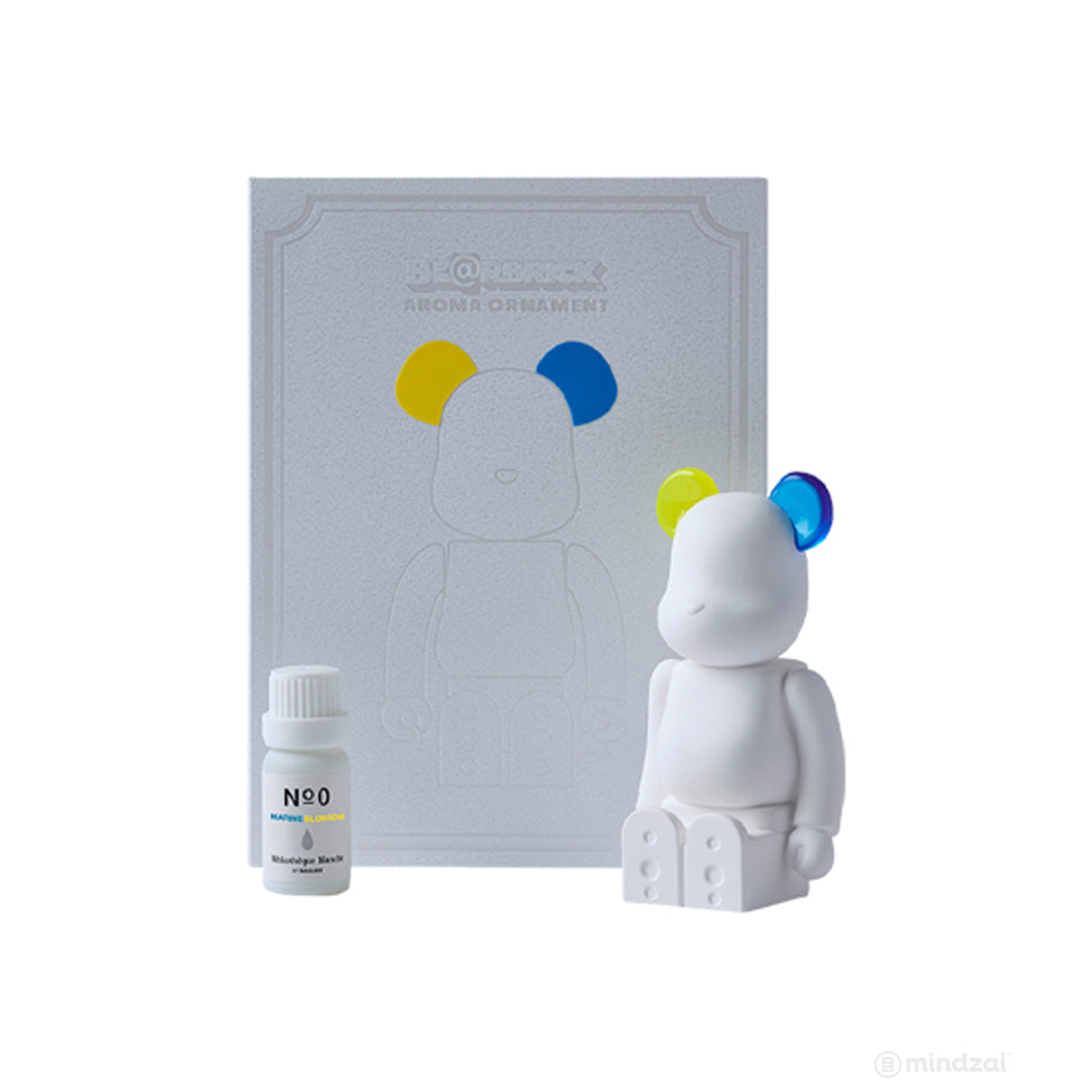 Bearbrick Aroma Ornament No.0 Color-W-Double YELLOW/BLUE by Medicom Toy x Ballon