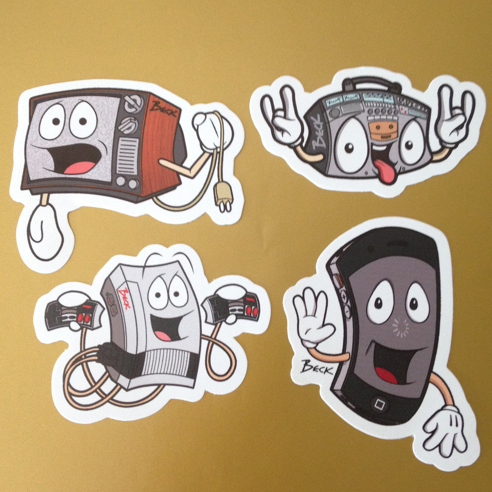 Old Skool Tech Sticker Pack by Rodger Beck - Mindzai
 - 2