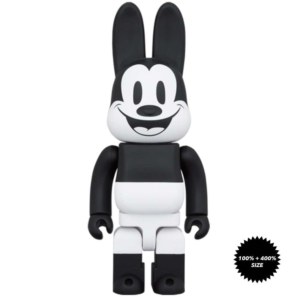 Oswald the Lucky Rabbit 100% + 400% Rabbrick Set by Medicom Toy