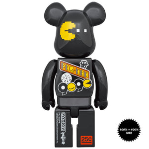 Pac-man x Grafflex x 9090 x S.H.I.P crew 100% + 400% Bearbrick Set by Medicom Toy