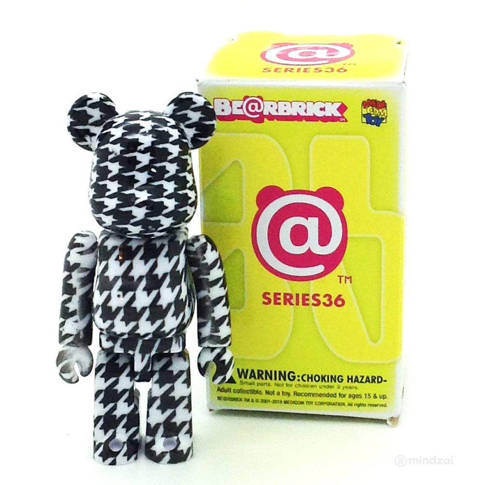 Bearbrick Series 36 - Houndstooth Black and White (Pattern)