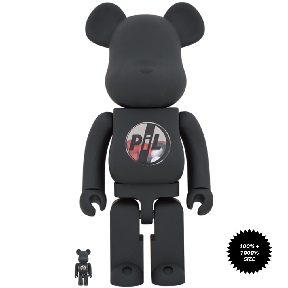 PiL 100% + 1000% Bearbrick Set by Public Image Ltd x Medicom Toy