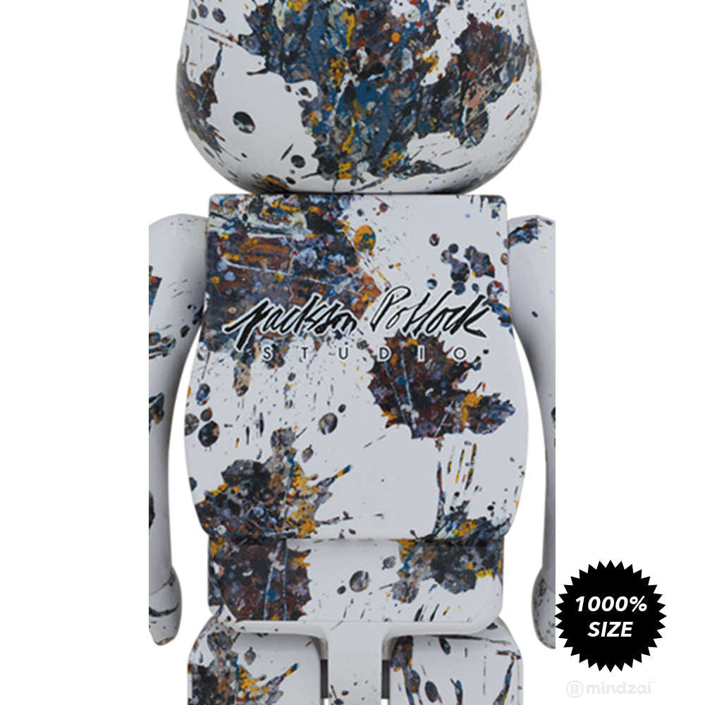 Jackson Pollock Studio (SPLASH) 1000% Bearbrick by Medicom Toy
