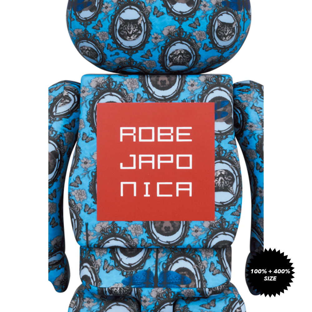 Robe Japonica Mirror 100% + 400% Bearbrick Set by Medicom Toy