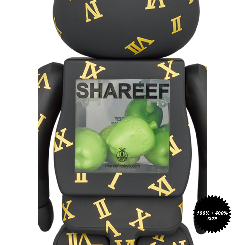 Shareef #3 100% + 400% Bearbrick Set by Medicom Toy