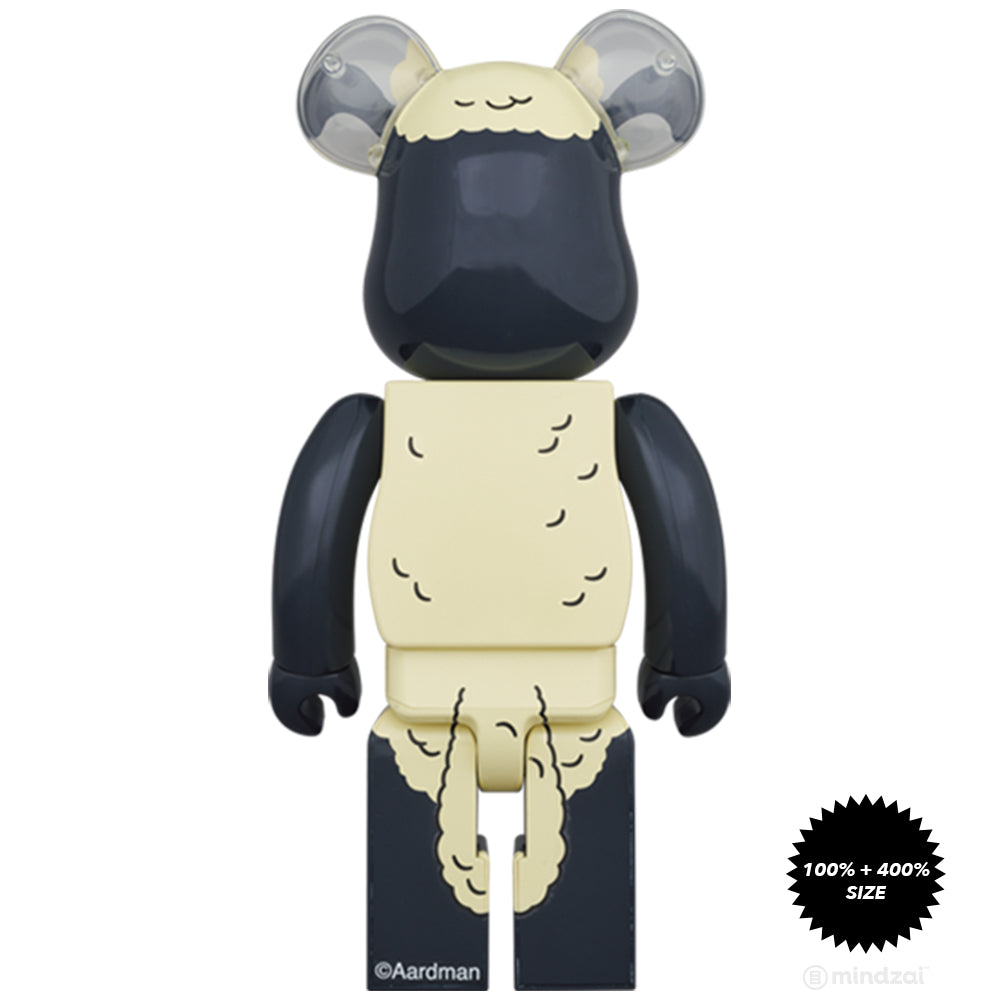 Shaun The Sheep 100% + 400% Bearbrick Set by Medicom Toy