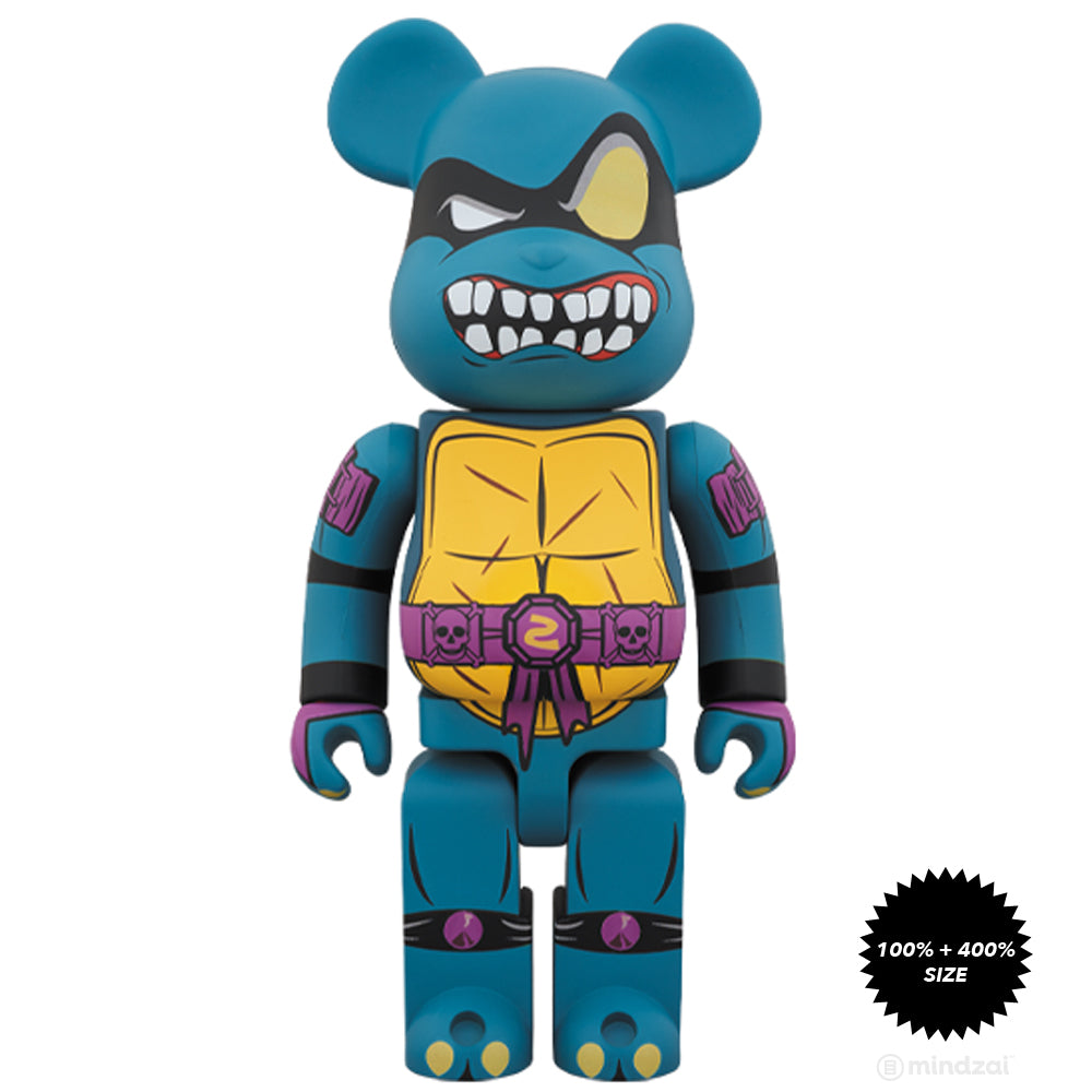 Slash Teenage Mutant Ninja Turtles TMNT 100% + 400% Bearbrick Set by Medicom Toy