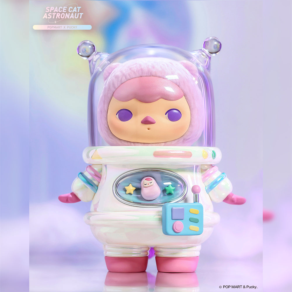 Pucky Space Cat Astronaut Art Toy Figure by Pucky x POP MART