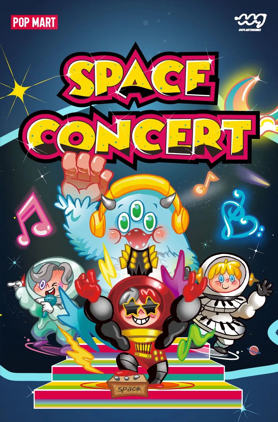 Space Concert Blind Box Series by 009 Space Walker x POP MART
