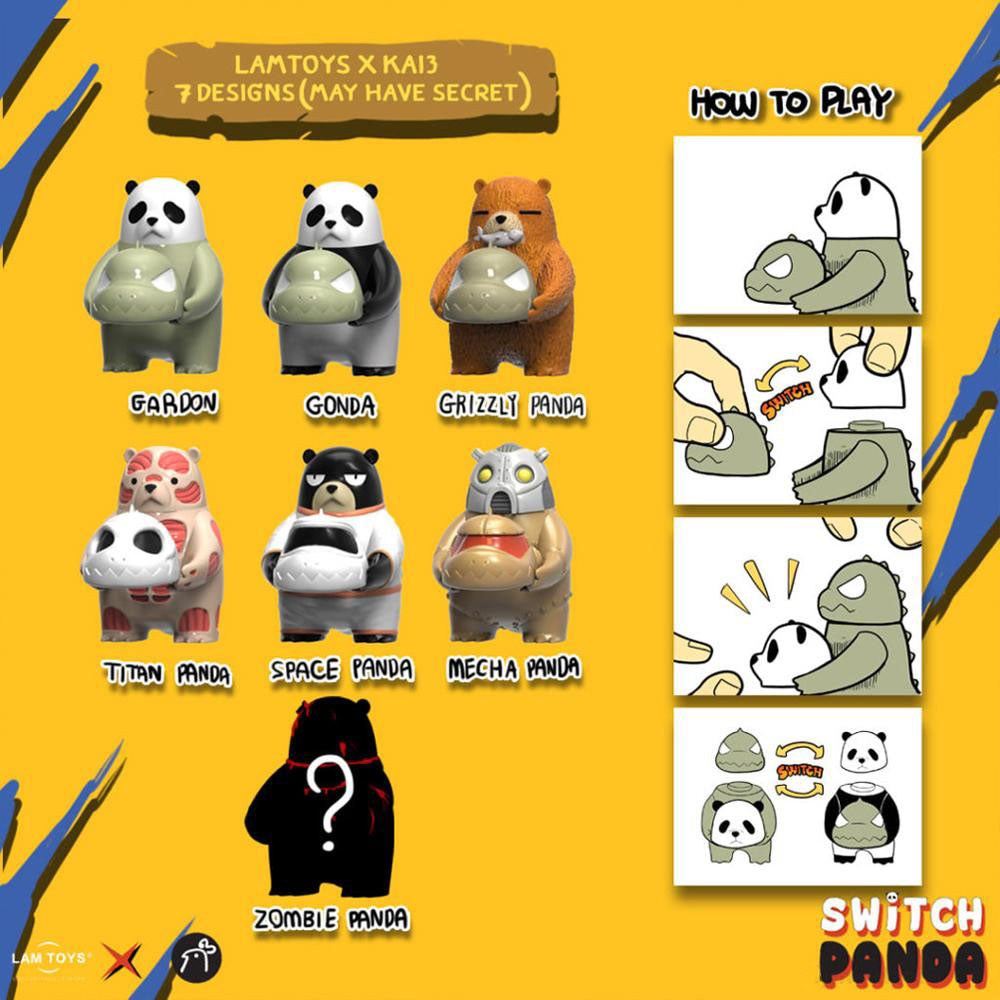 Switch Panda Vol. 1 Blind Box Series by Kai3 Studio x Lam Toys