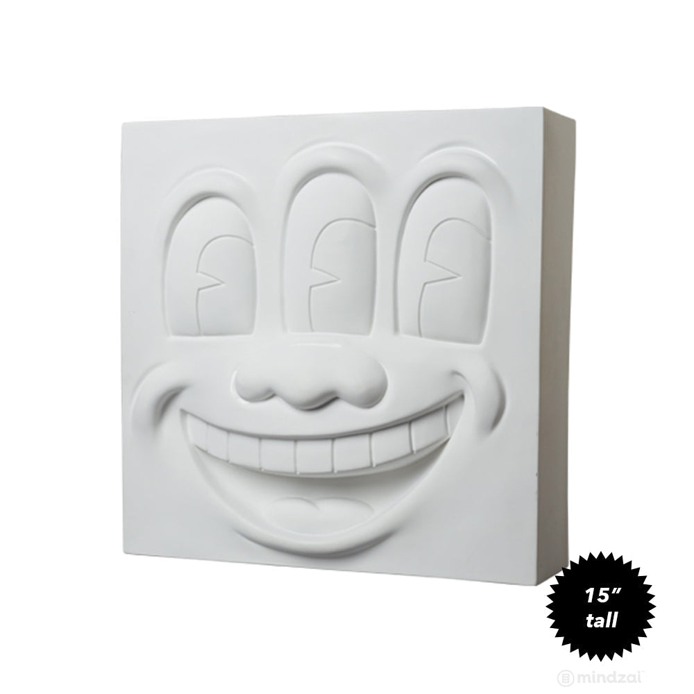 Three Eyed Smiling Face Statue by Keith Haring x Medicom Toy