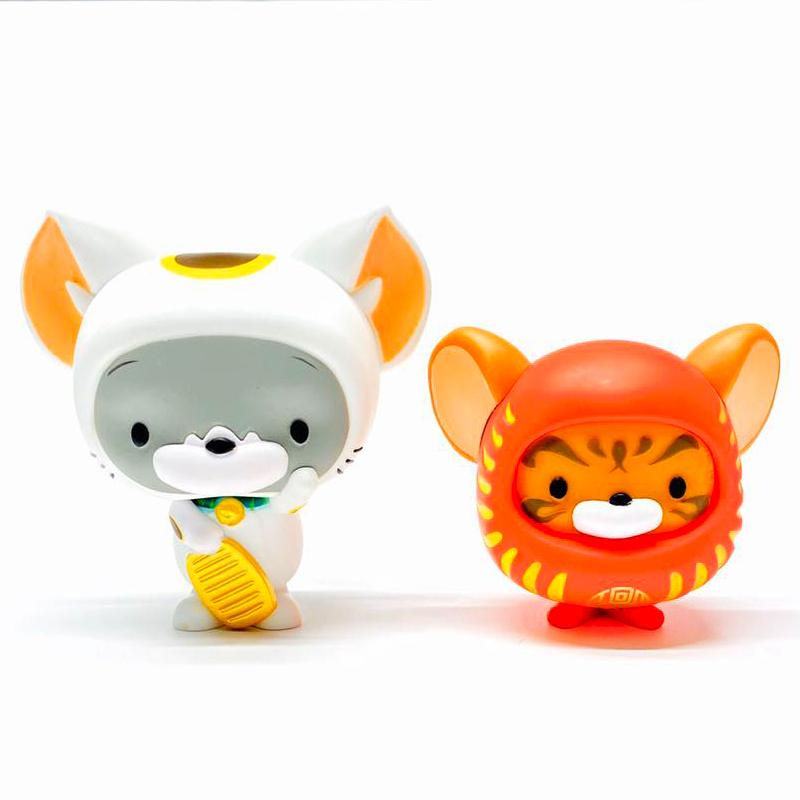 Chibi Tom and Jerry (Maneki-Neko and Daruma Set) by ToyQube