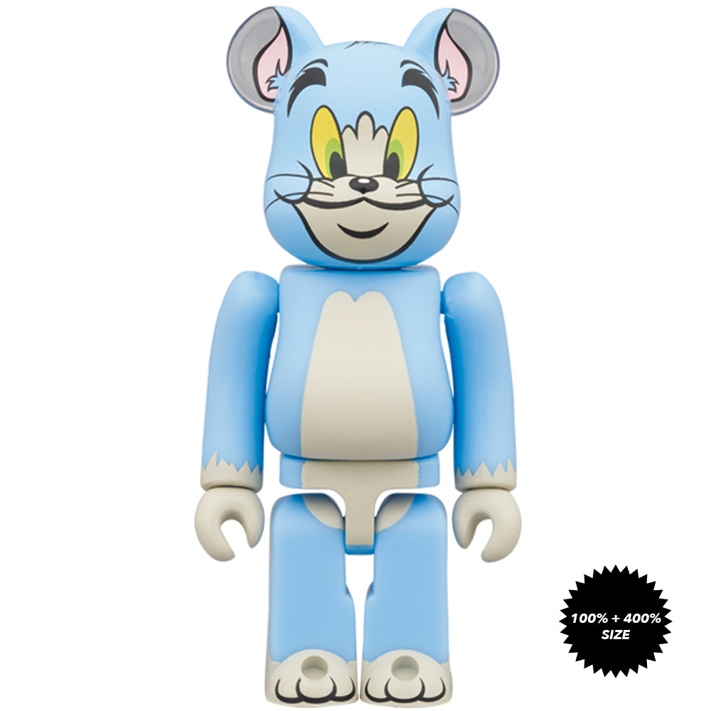 Tom & Jerry: Tom (Classic Color) 100% + 400% Bearbrick Set by Medicom Toy