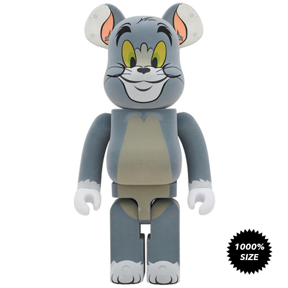 Tom And Jerry: Tom (Flocked Ver.) 1000% Bearbrick by Medicom Toy