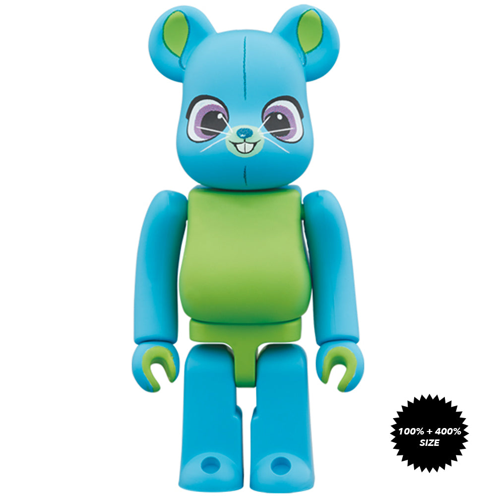 Toy Story 4 Bunny 100% + 400% Bearbrick Set by Medicom Toy