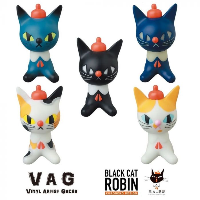 Black Cat Robin by Kuroneko Design x Vinyl Artist Gacha (VAG) Series 31